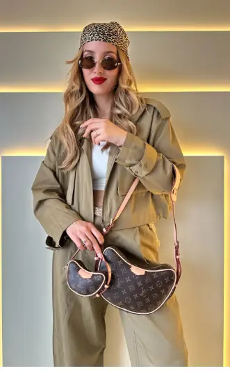 LV - Elegant Kahve Krem Detay