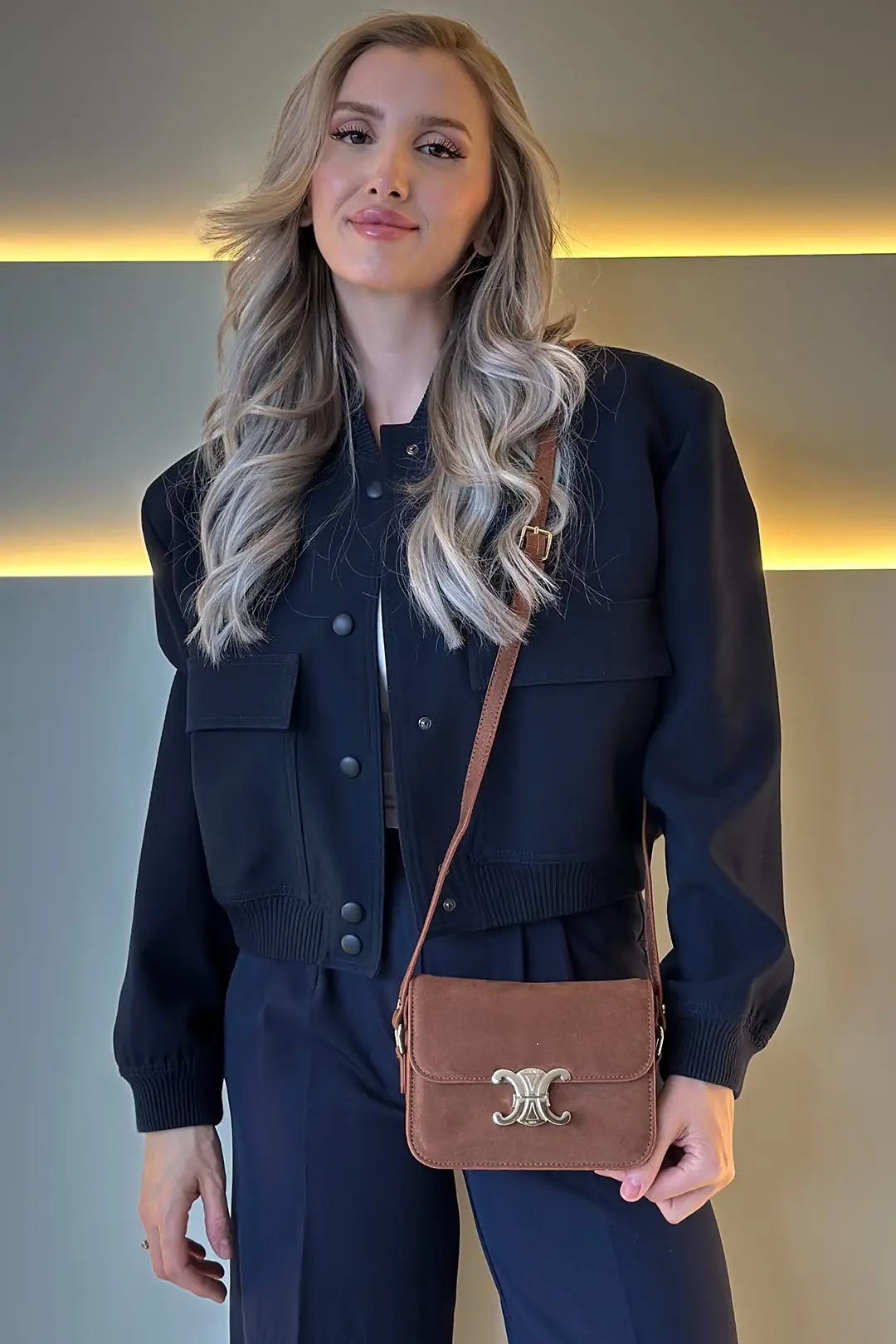 CLN - Mini Süet Taba Çanta