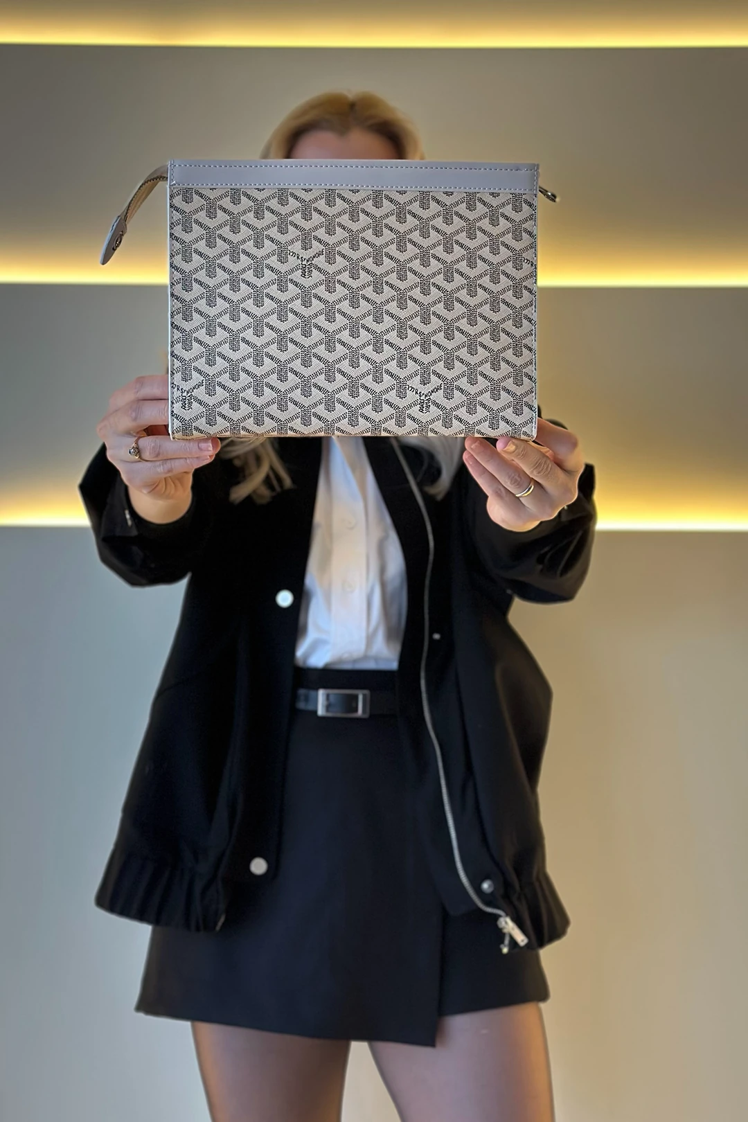 GYRD - Big Clutch Krem Çanta