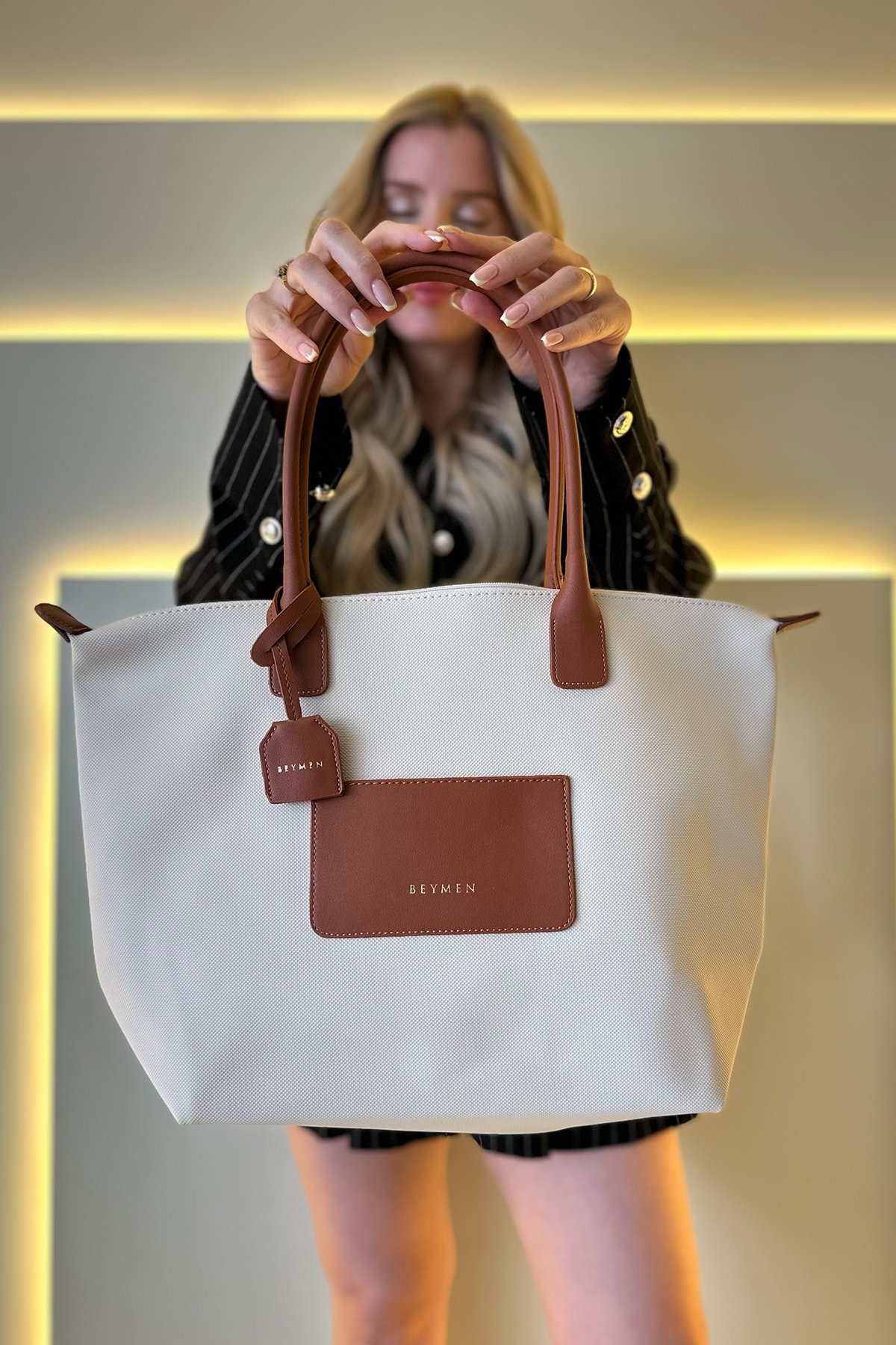 Bymn - Ny Luxe Krem Taba Detay