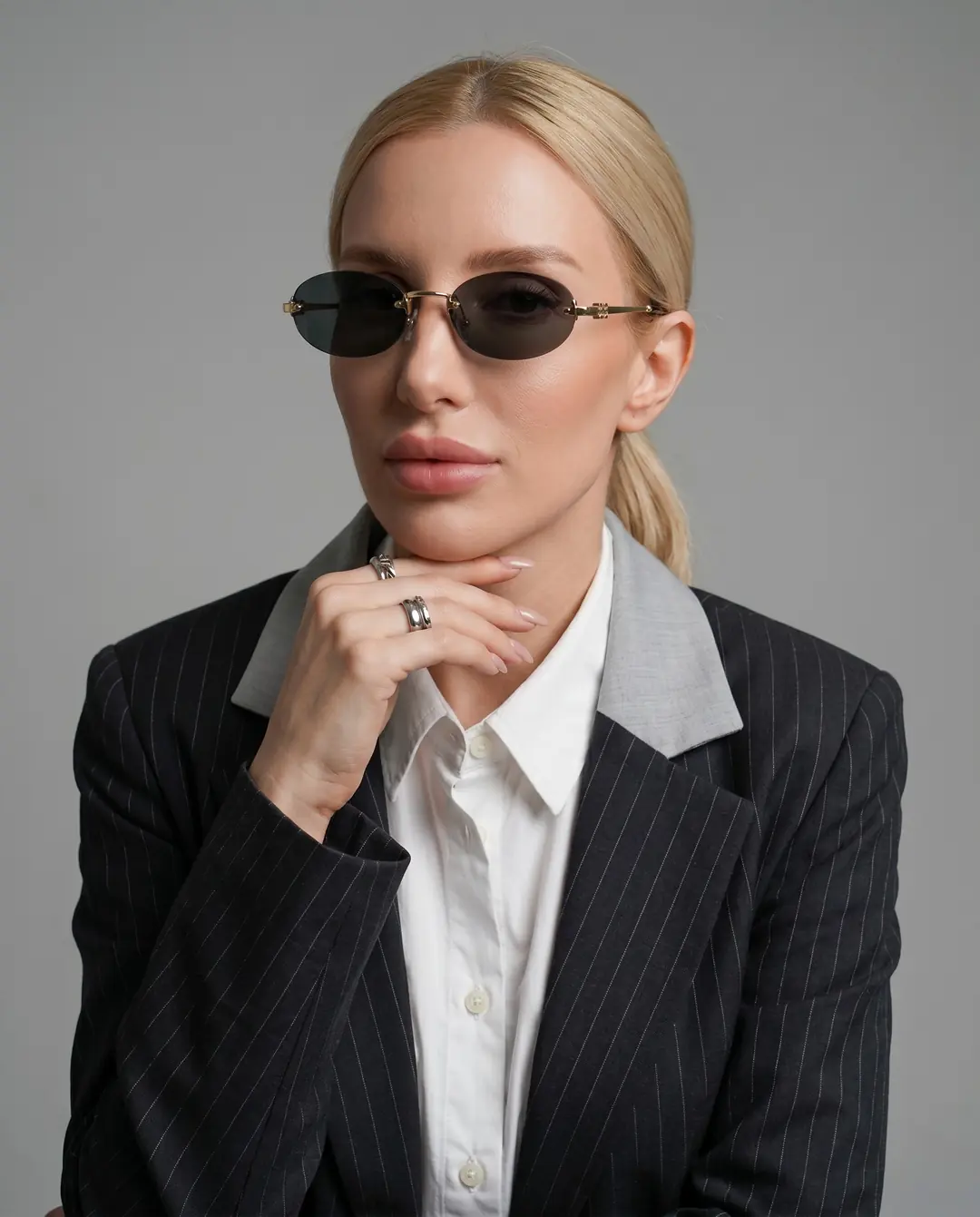 Miu Mi - Siyah Cam Gold Sap İthal Kadın Gözlük