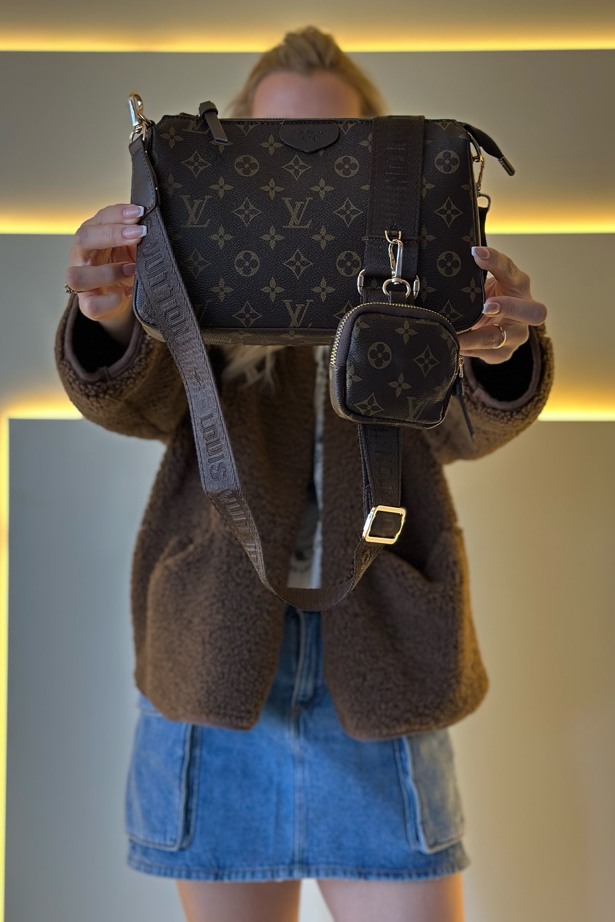 LV - Big Pochette Klasik Kahve Çanta
