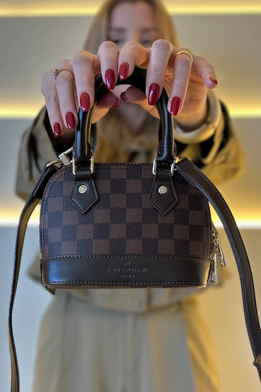 LV - Mini Alma Pm Kahve Dama