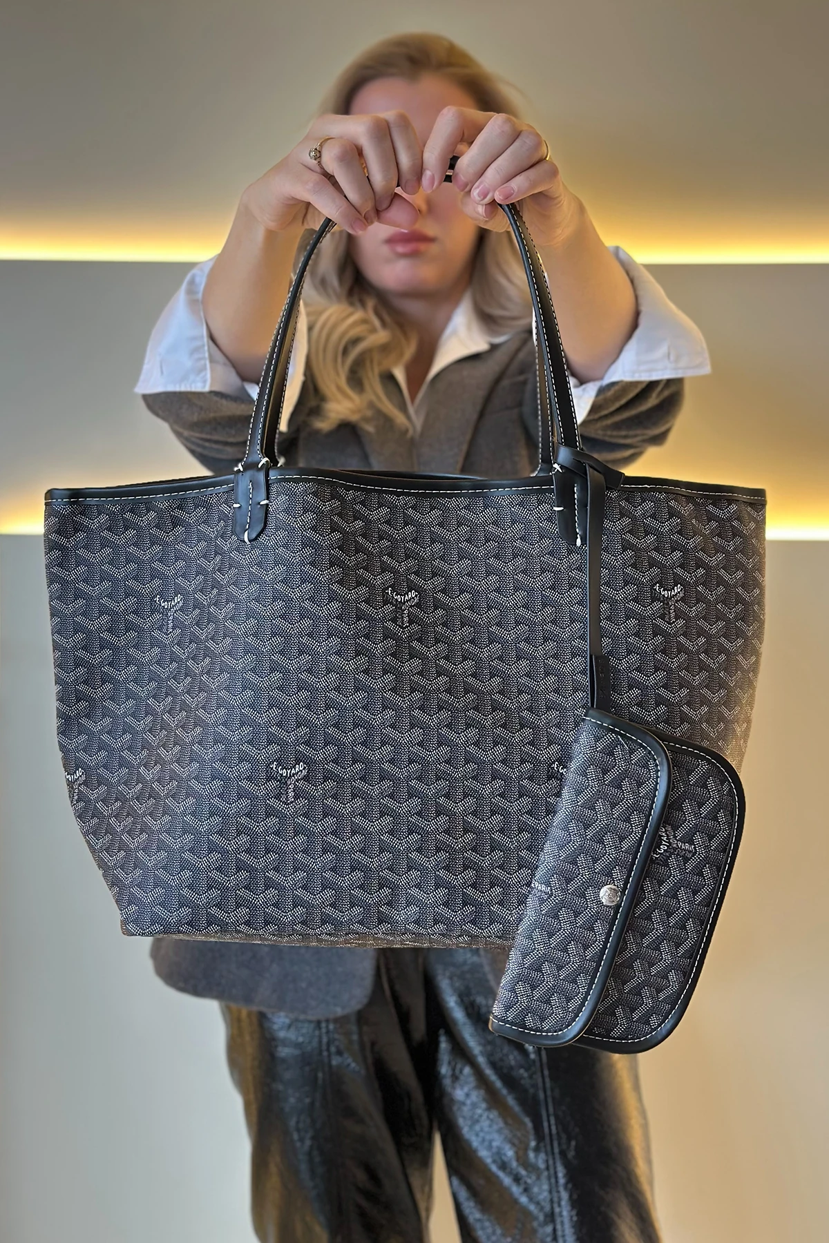 GYRD - Ombro Big Gri Detay Çanta