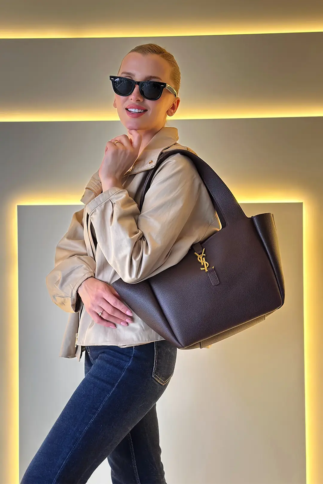 YSL - Le Bea Acı Kahve Çanta