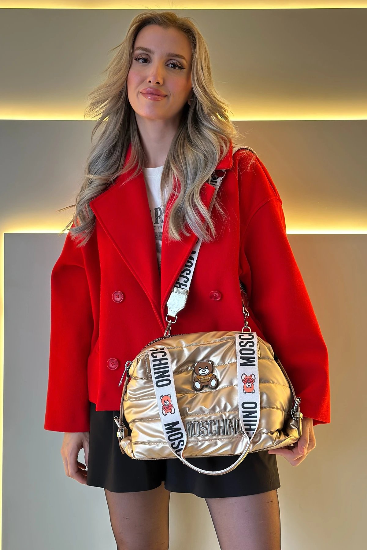 MSCHN - Arella Gold Çanta