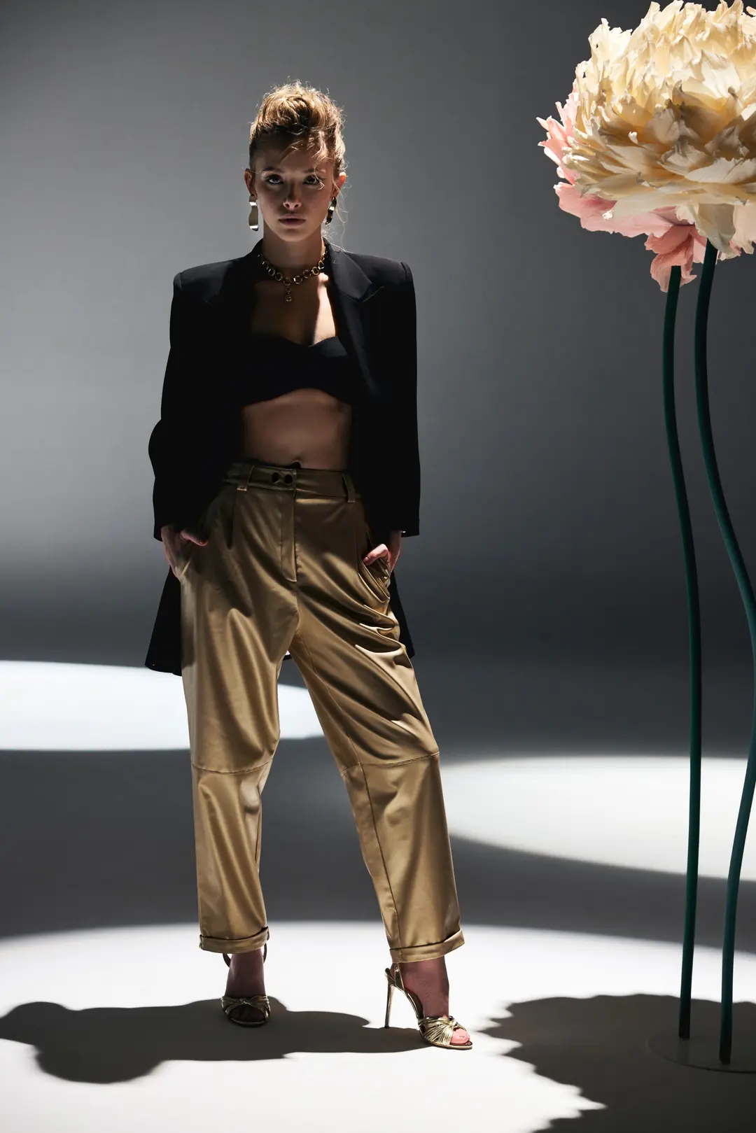 GLARE - Gold Pantolon