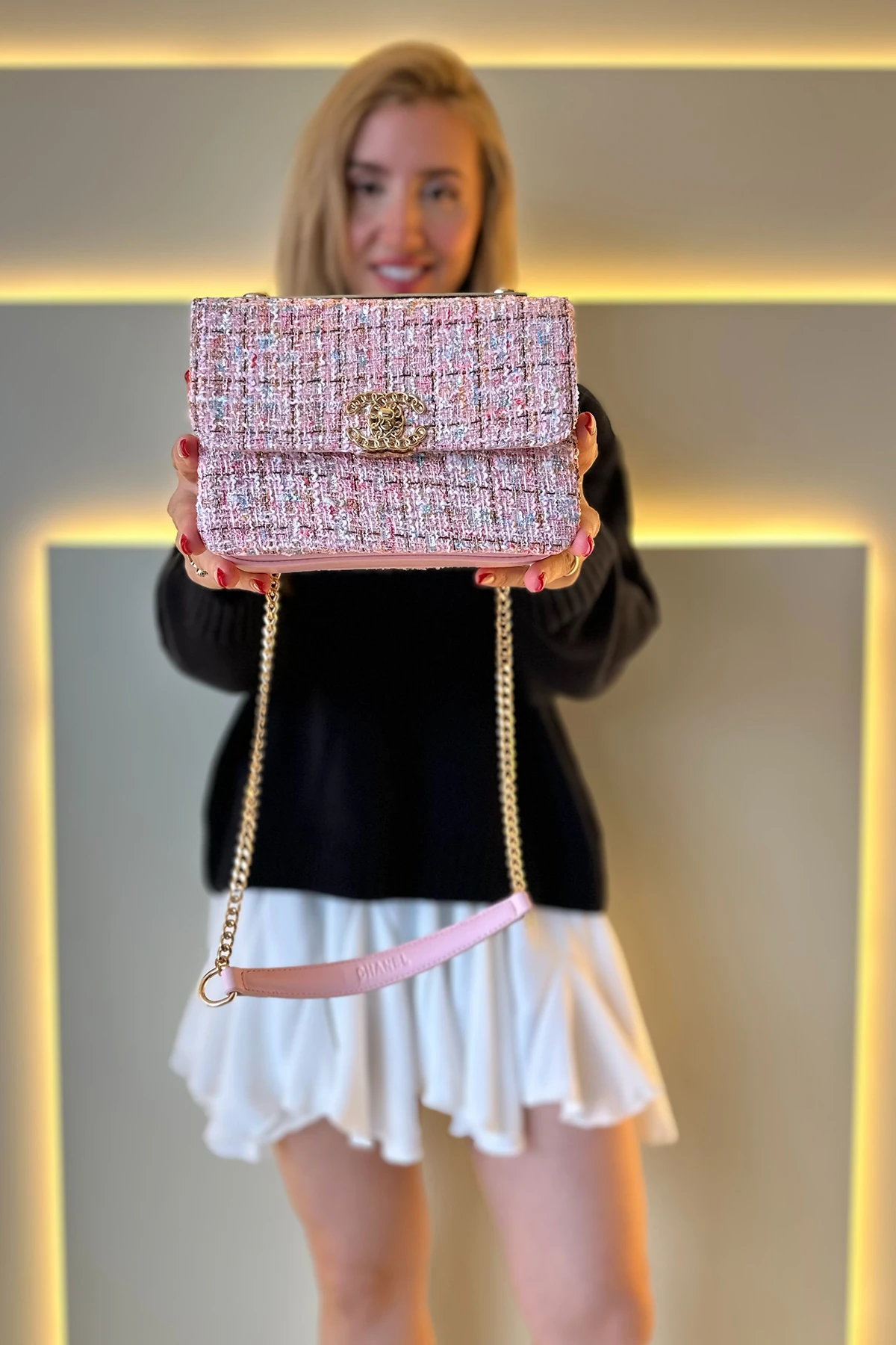 Chnl - Slatted Siyah Dokuma