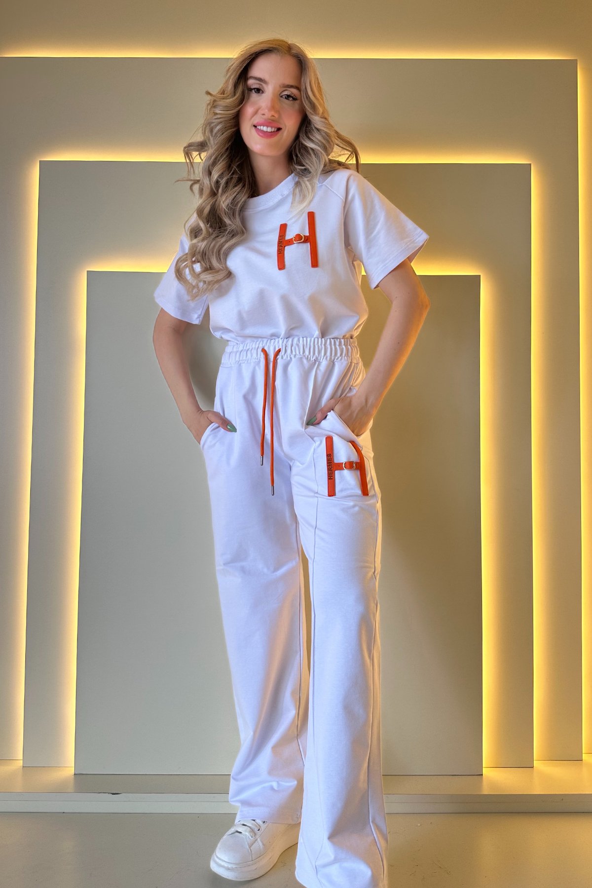 Hrms - Eşofman Takımı Beyaz