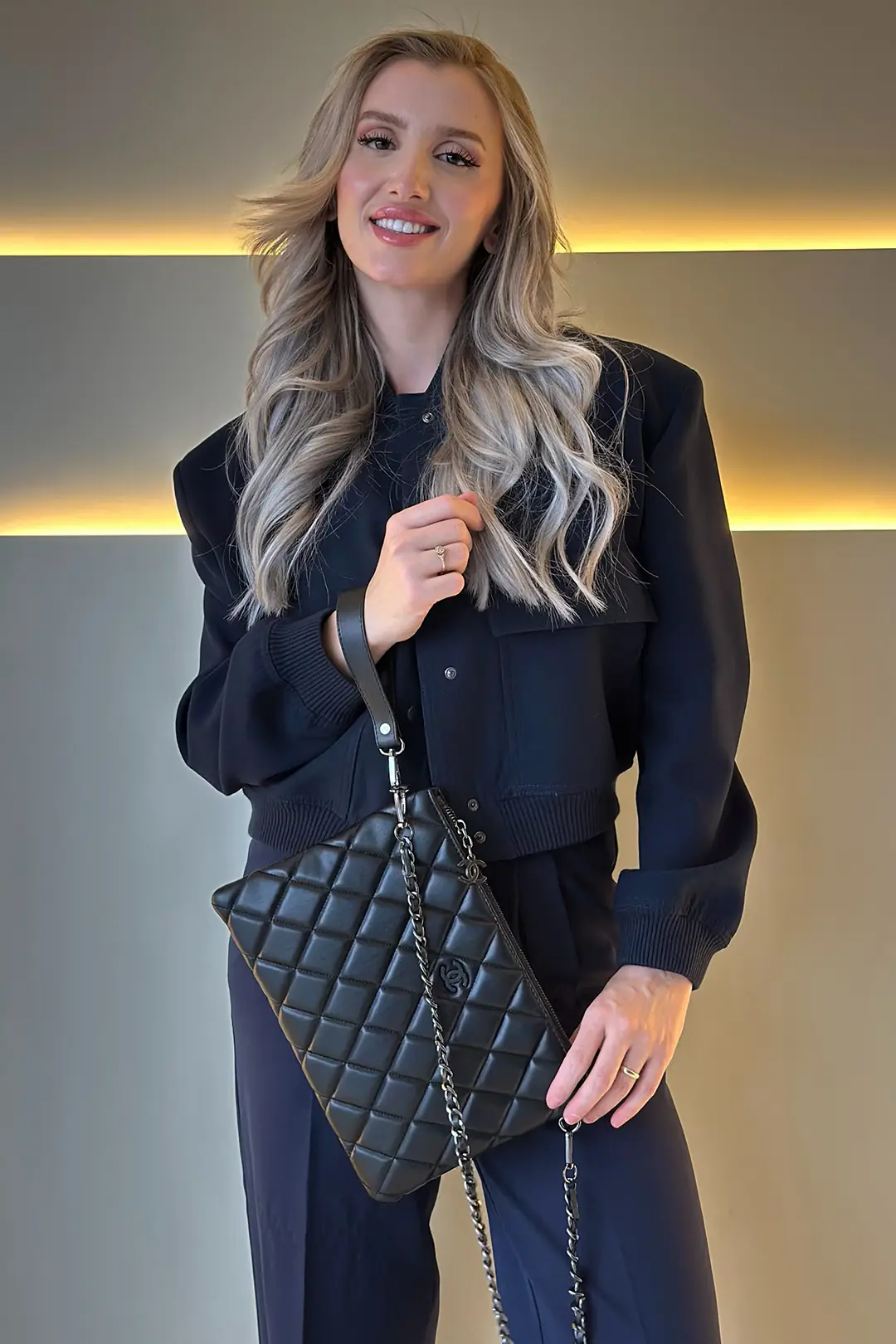 CHNL - Clutch Siyah Çanta