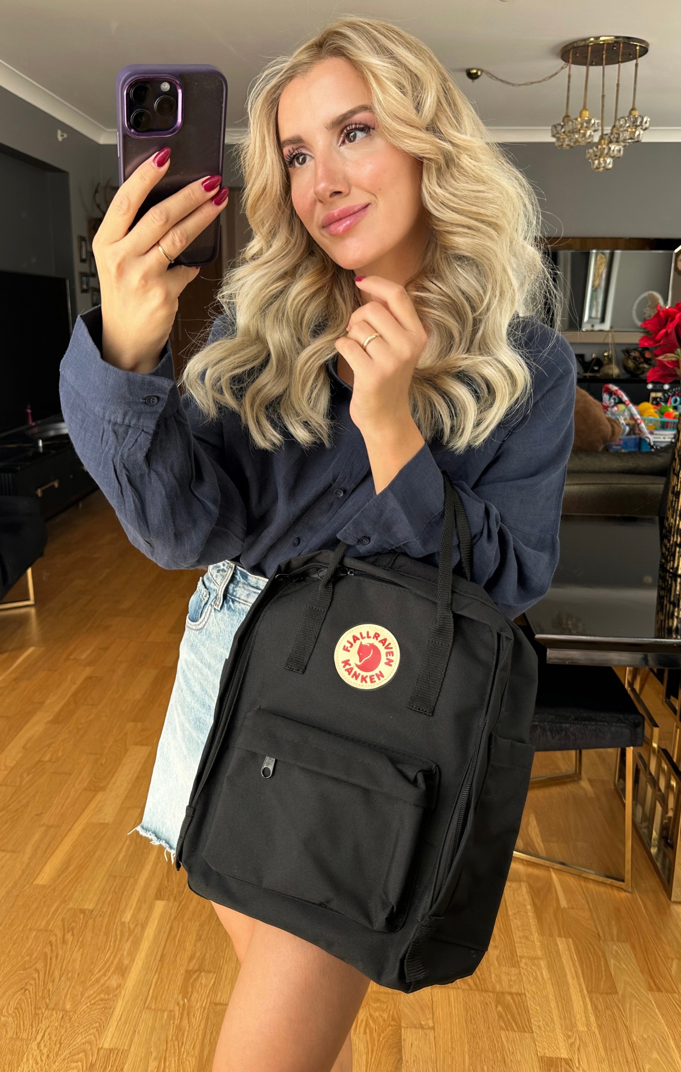 Fjallrav Kank - Sırt Çantası - Siyah
