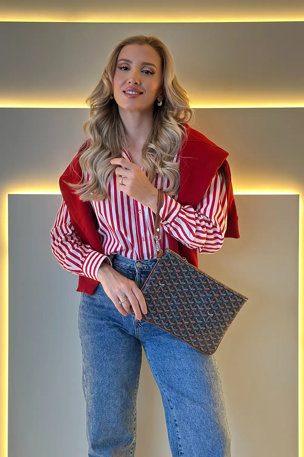 GYRD - Clutch Gri Taba Detay Çanta
