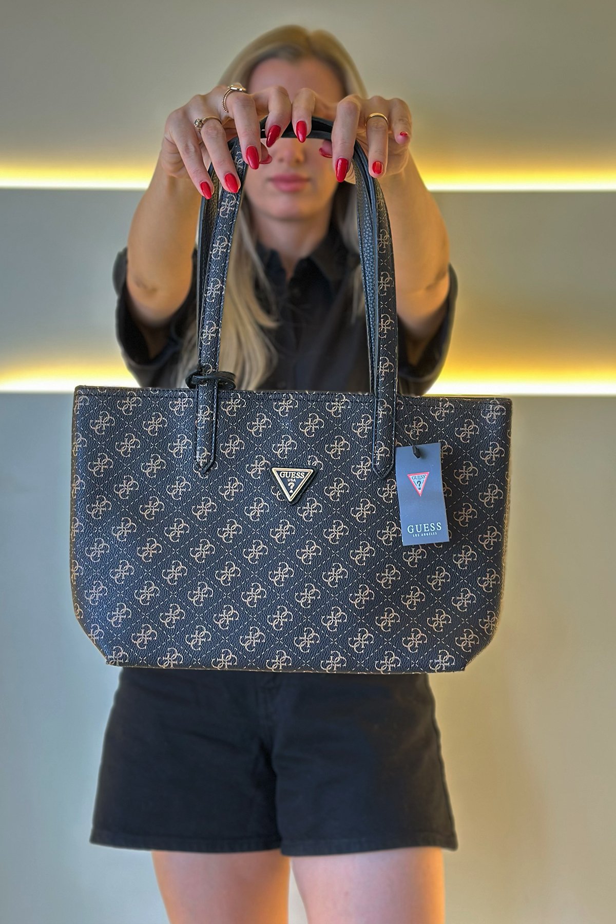 Gss- Big Bag Siyah Gri Detay