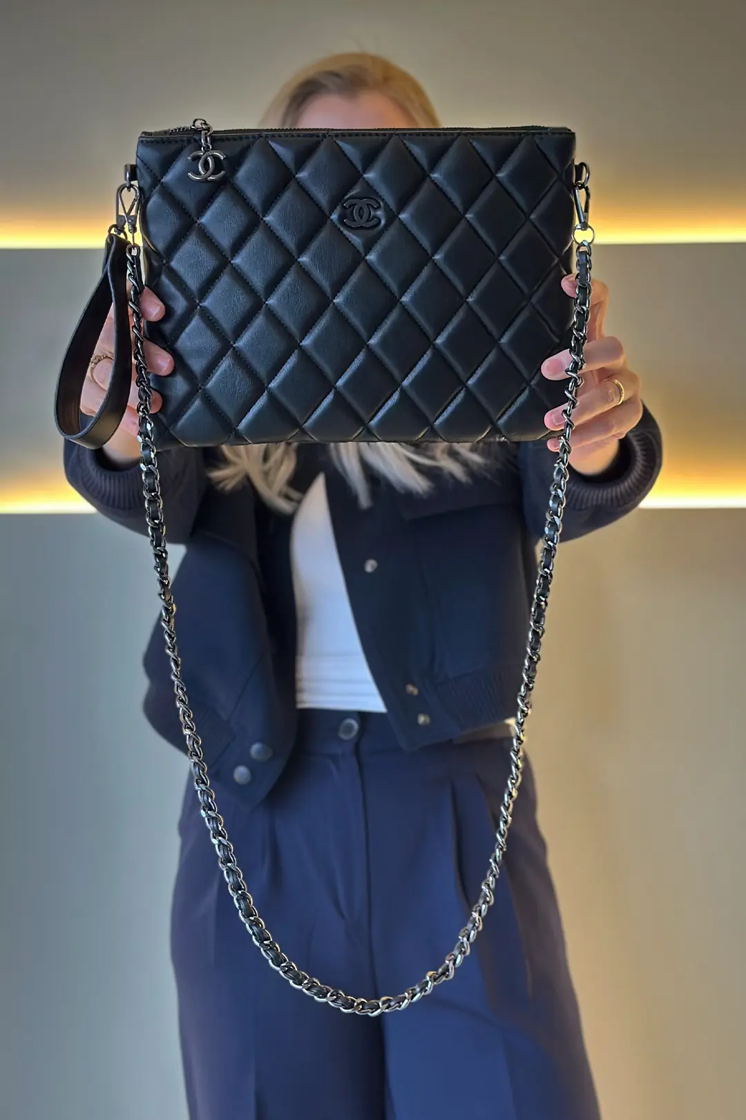 CHNL - Clutch Siyah Çanta