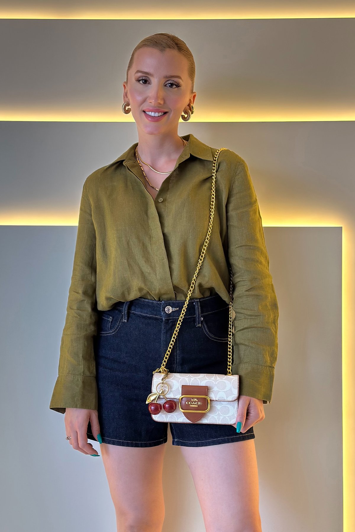 Cch - Bag Anahtarlıklı Beyaz Taba Detay