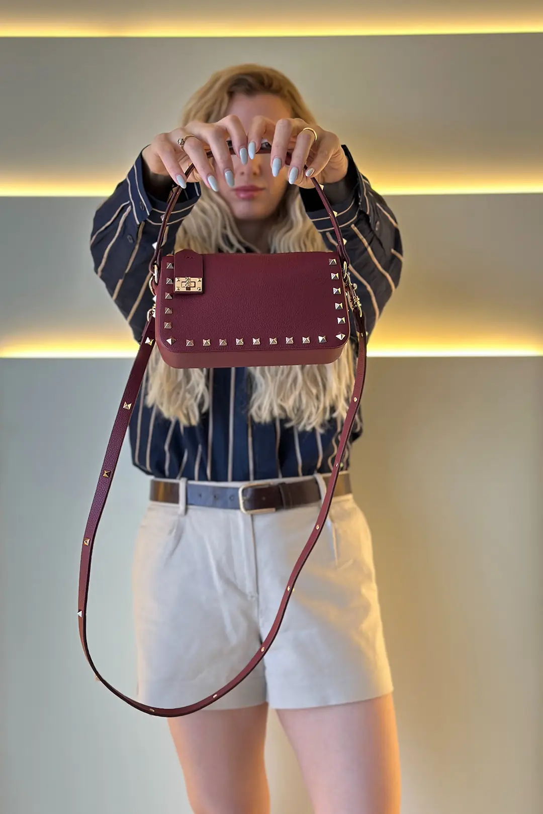 Vltn - Rockstud Bordo