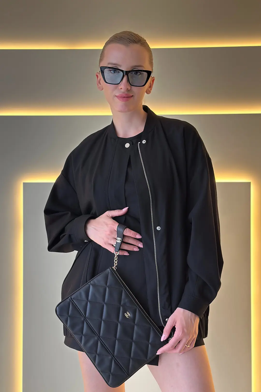 CHNL - Gabrielle Siyah Clutch Çanta