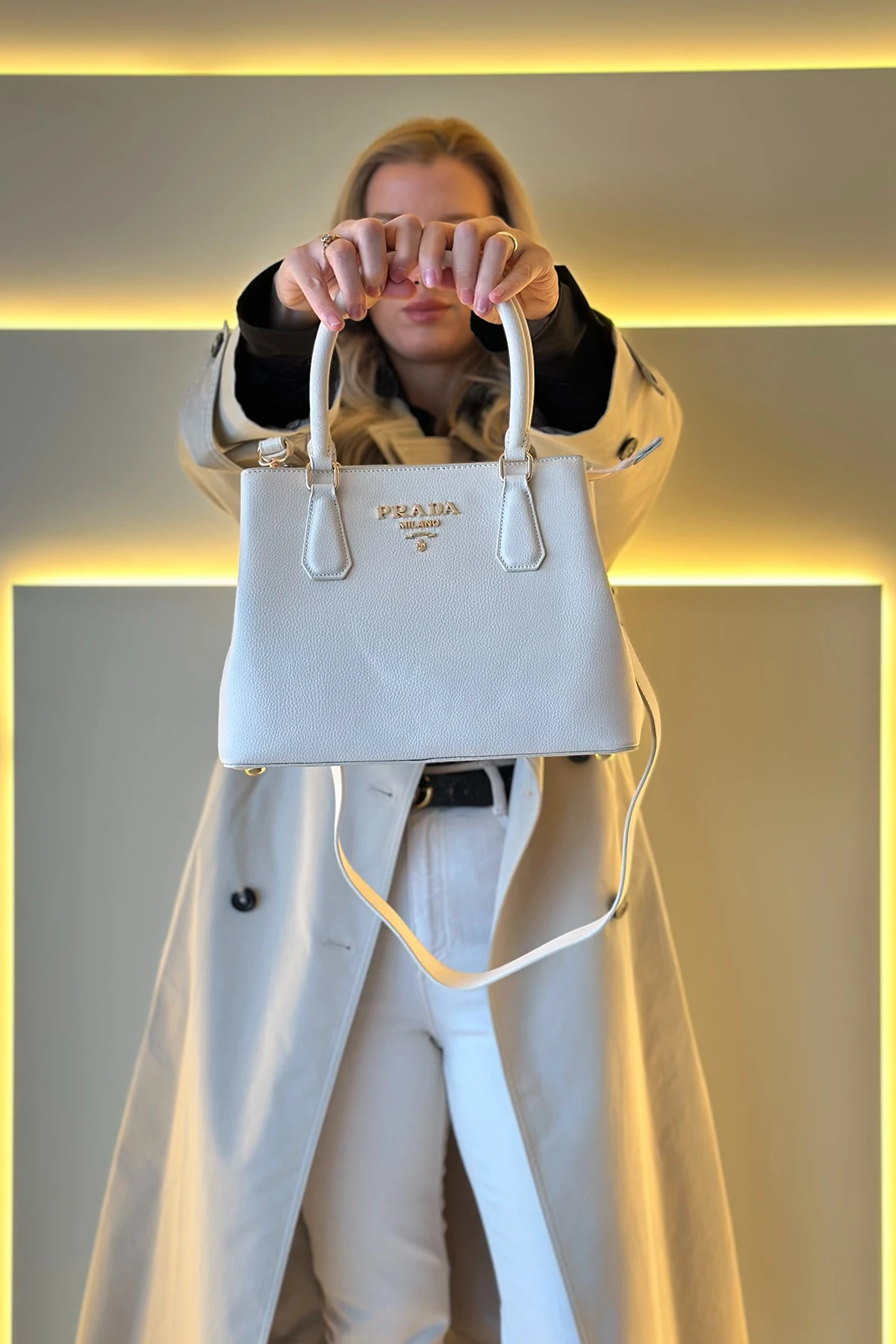 PRD - Milano Krem Çanta