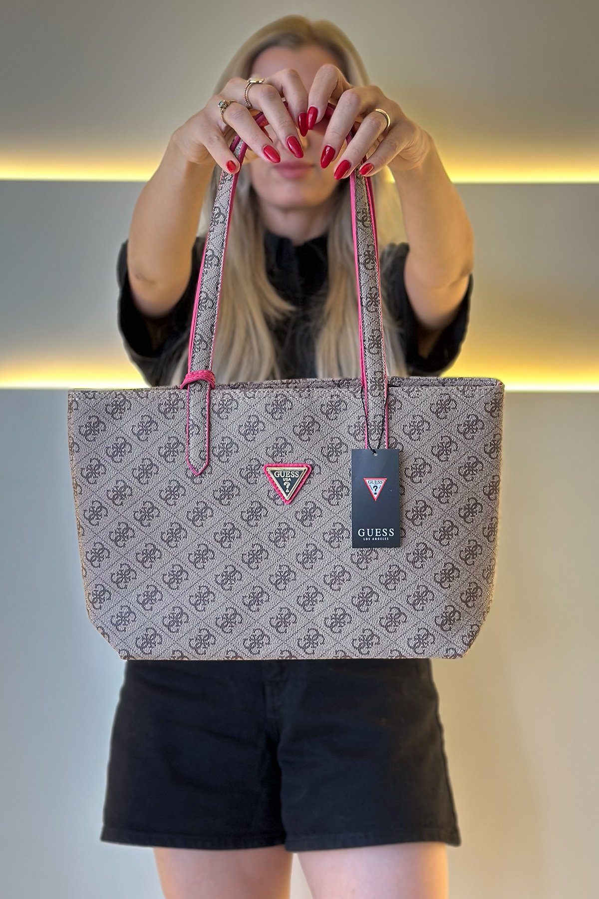 Gss- Big Bag Vizon Fuşya Detay