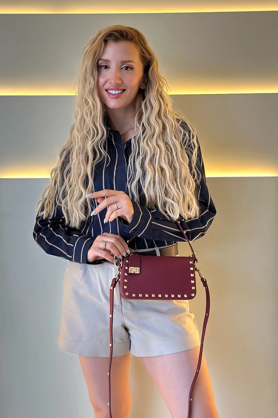 Vltn - Rockstud Bordo