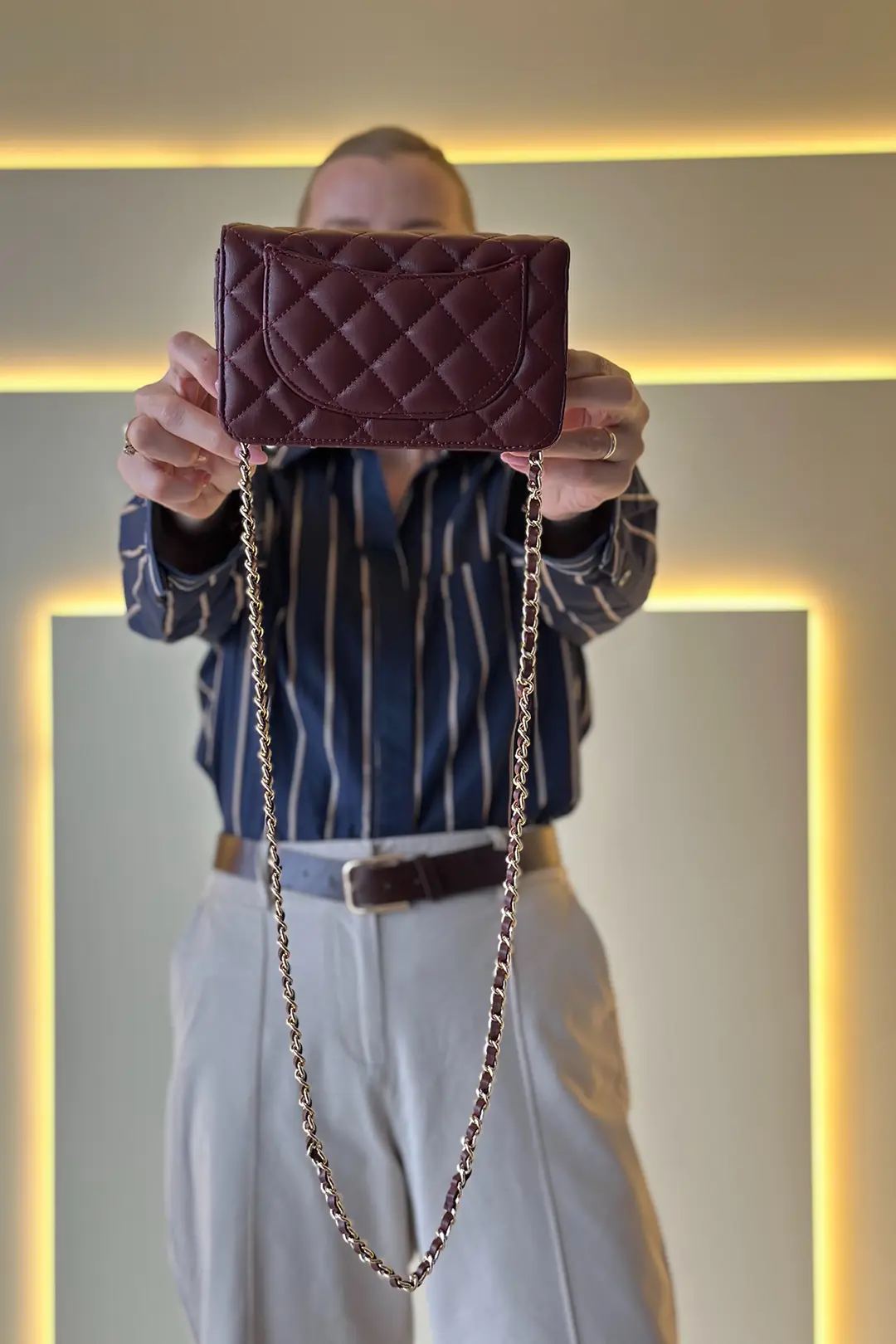 CHNL - Wallet On Chain Bordo Çanta