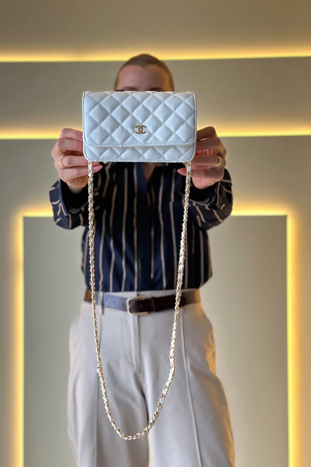 CHNL - Wallet On Chain Beyaz Çanta