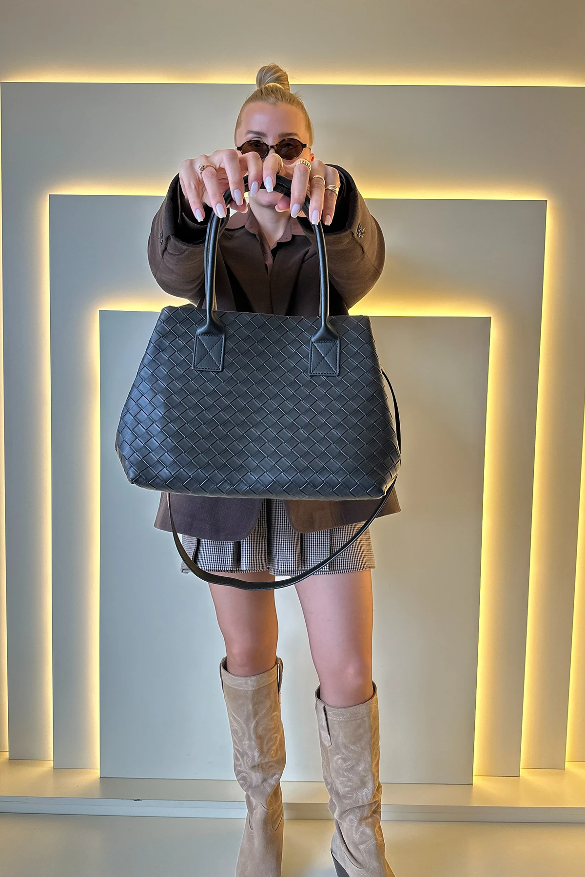 Bttg Vnt - Big Örgü Dokulu Siyah