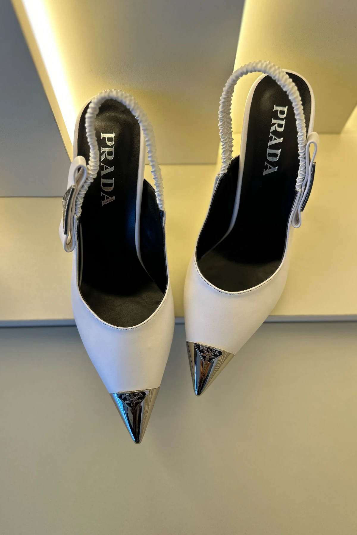 Prd - Topuklu Ayakkabı Beyaz Silver Detay