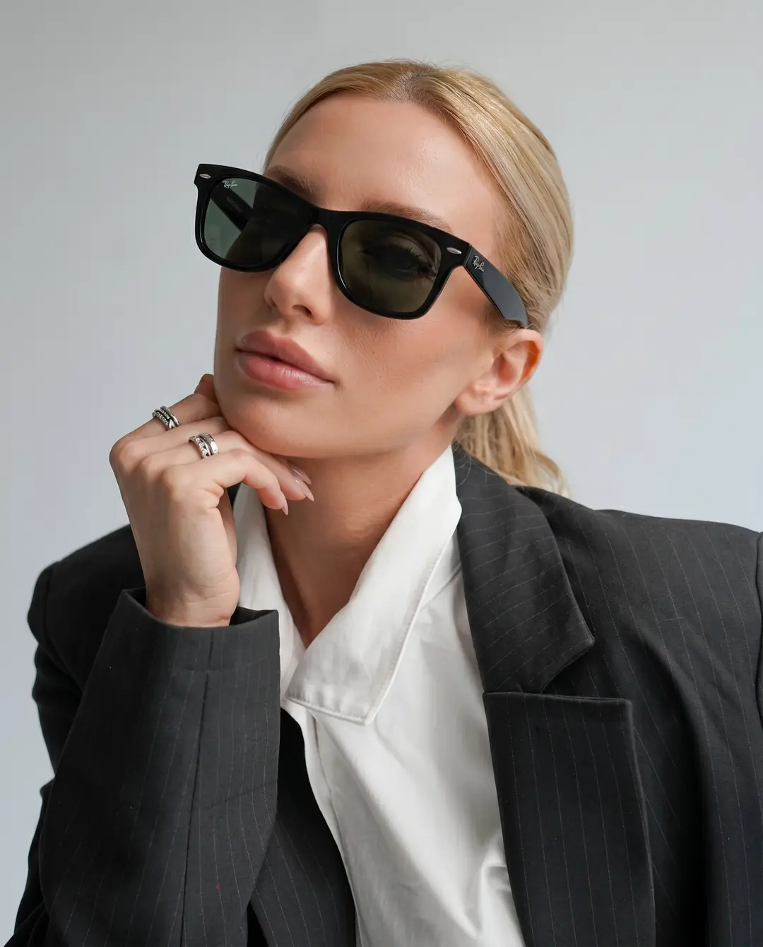 Rybn - Siyah Cam New Wayfarer Mat Çerçeve Unisex Gözlük