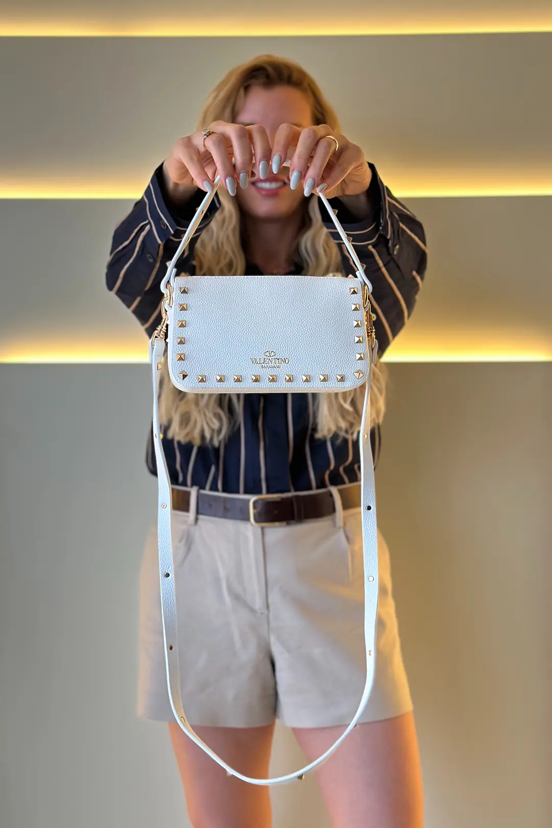 Vltn - Rockstud Beyaz