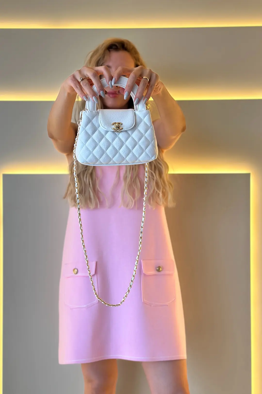 Chnl - Mini Shopping Bag Beyaz