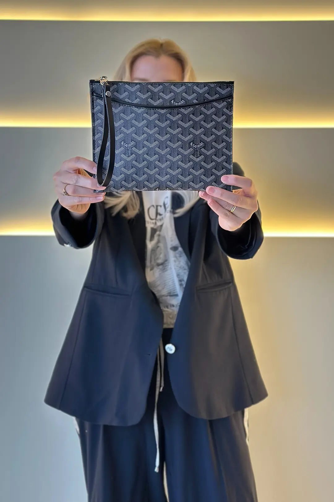 GYRD - Cep Detaylı Siyah Clutch Çanta