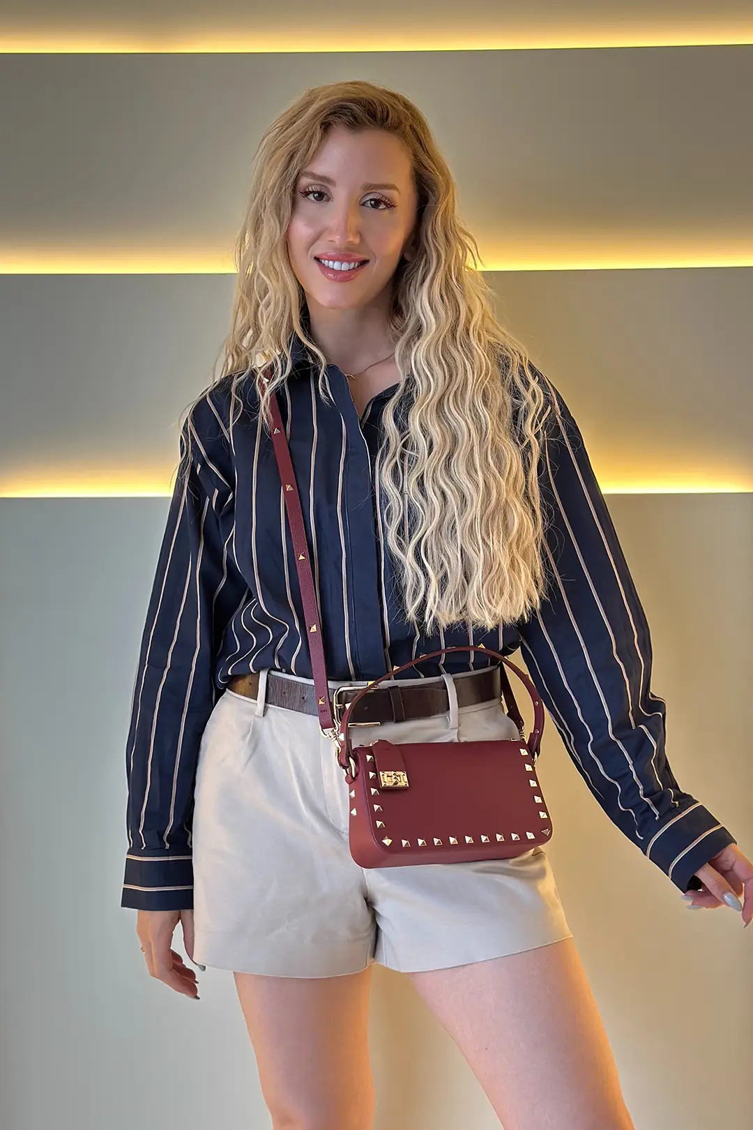 Vltn - Rockstud Bordo