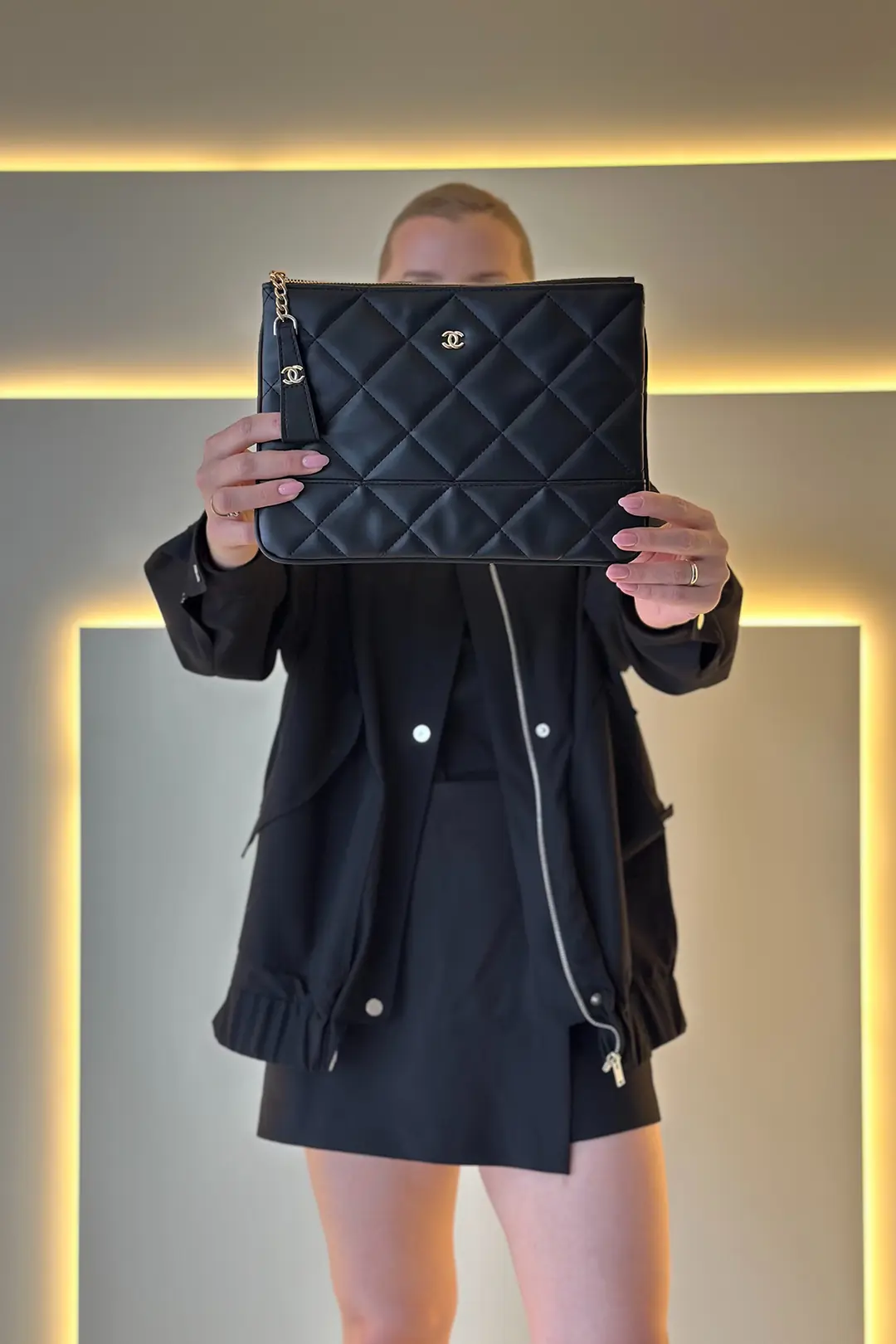 CHNL - Gabrielle Siyah Clutch Çanta