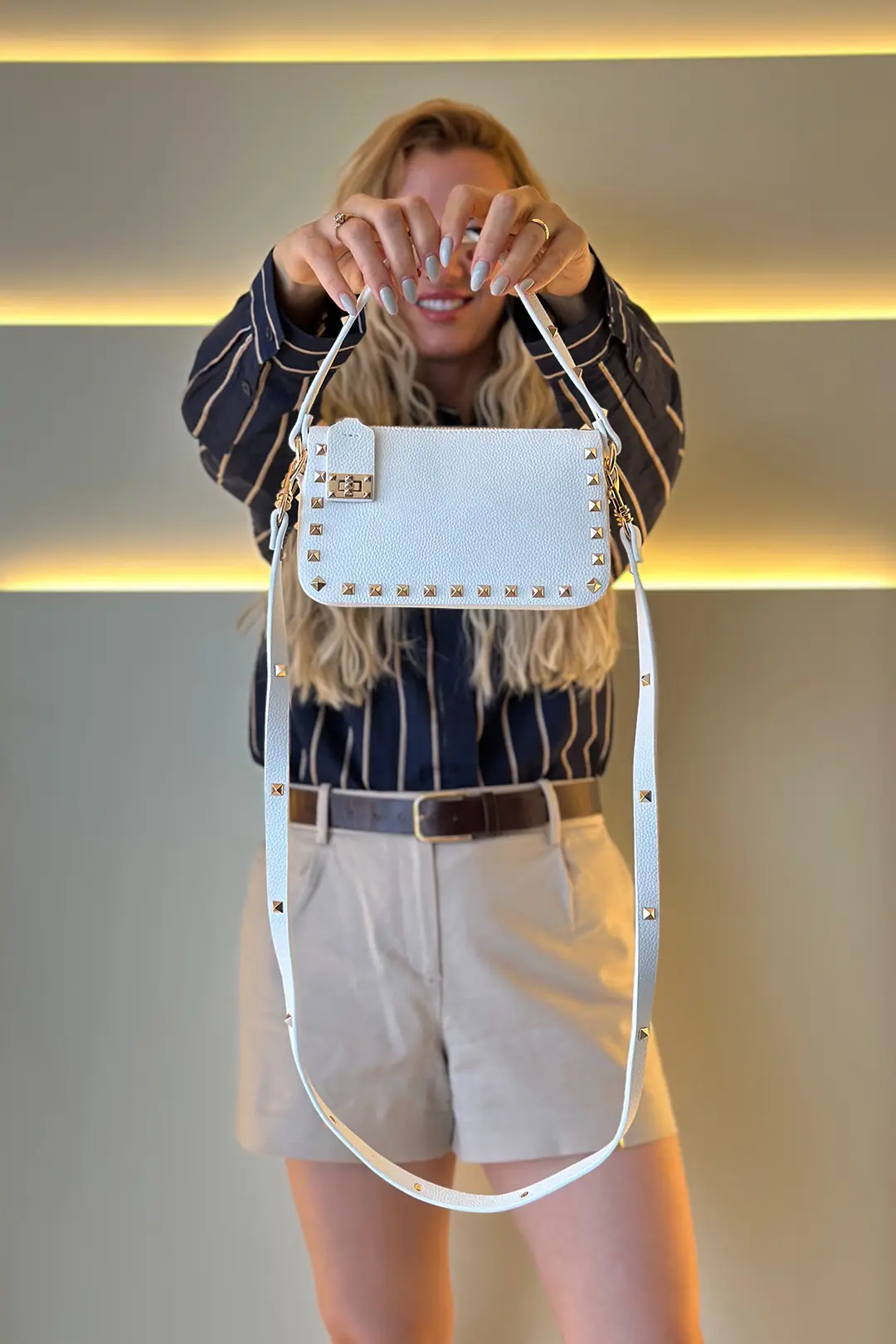 Vltn - Rockstud Beyaz