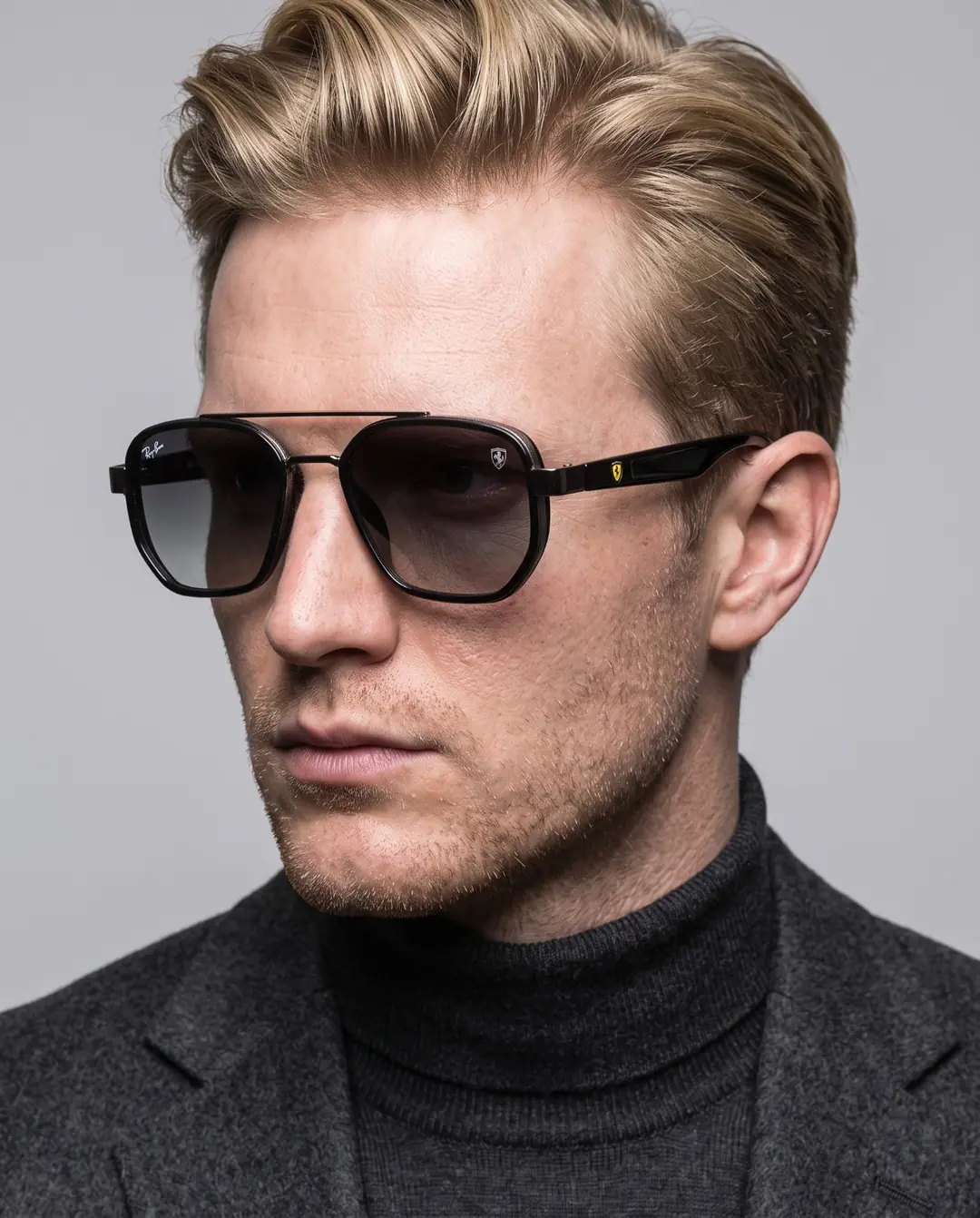 RayBan Scuderia Siyah Ferrari Özel Koleksiyon Erkek Gözlük G4734-CN