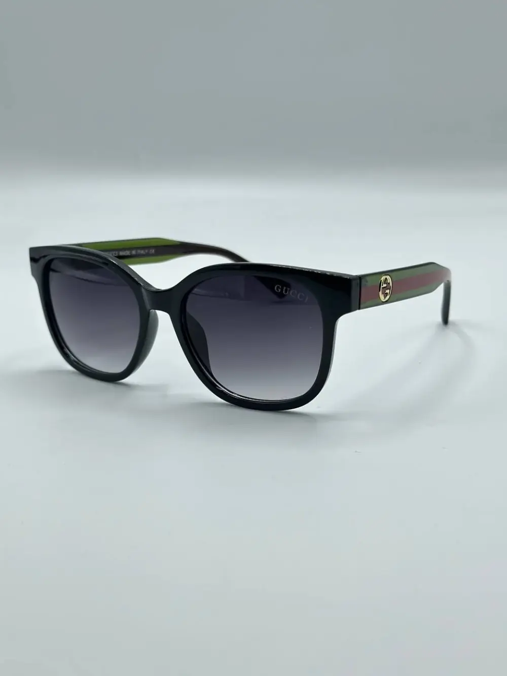 Gucci Web Stripe Round-Frame Siyah Kadın Gözlük G4714-CN