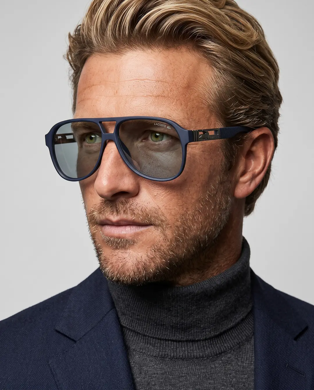 Lacoste Polarized Pilot Model Lacivert İthal Erkek Gözlük G4675-ILY