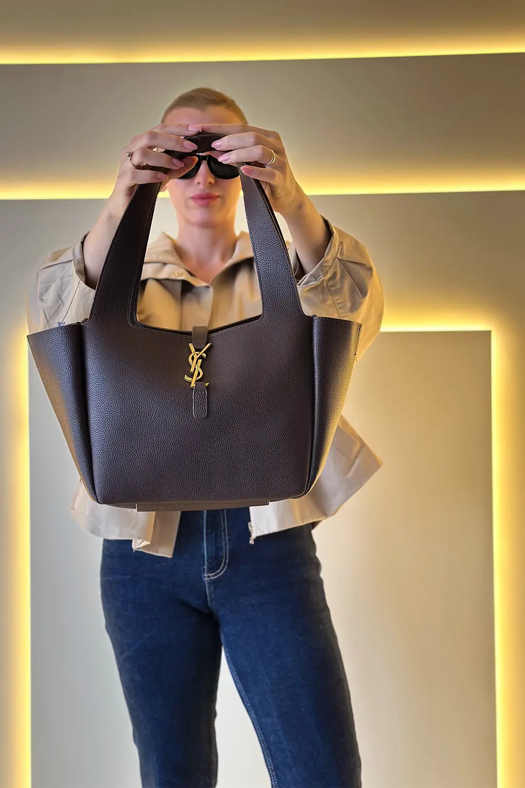 YSL - Le Bea Acı Kahve Çanta