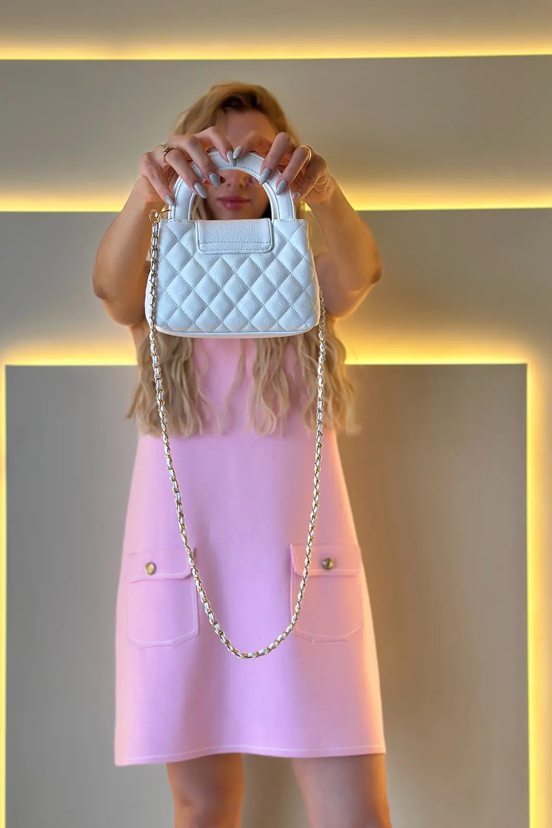Chnl - Mini Shopping Bag Beyaz