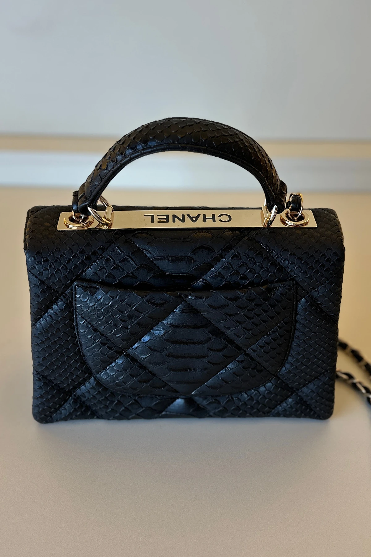 Chnl - Lambskin Siyah Kroko