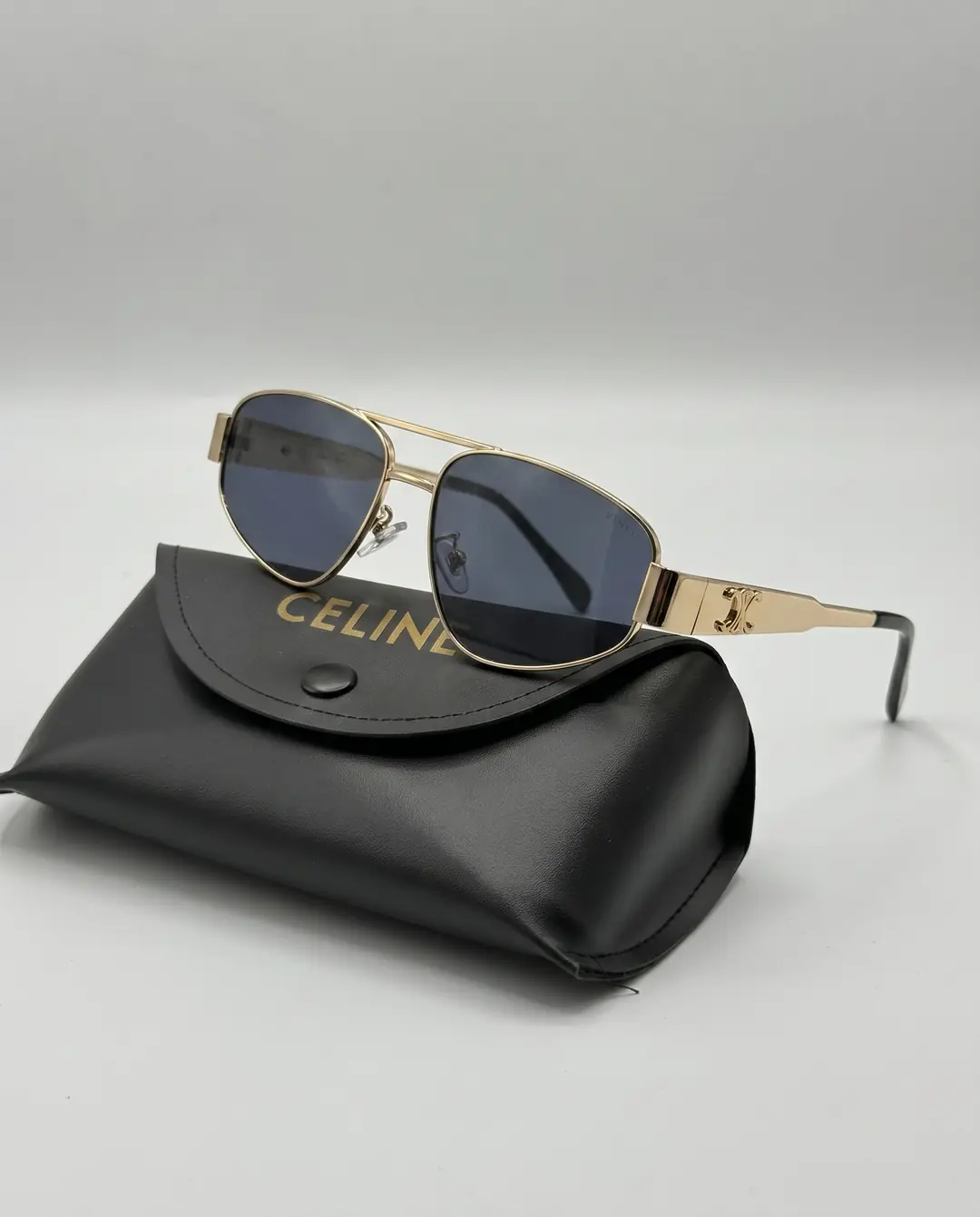 Cln - Siyah Cam Metal Kasa İthal Unisex Güneş Gözlüğü