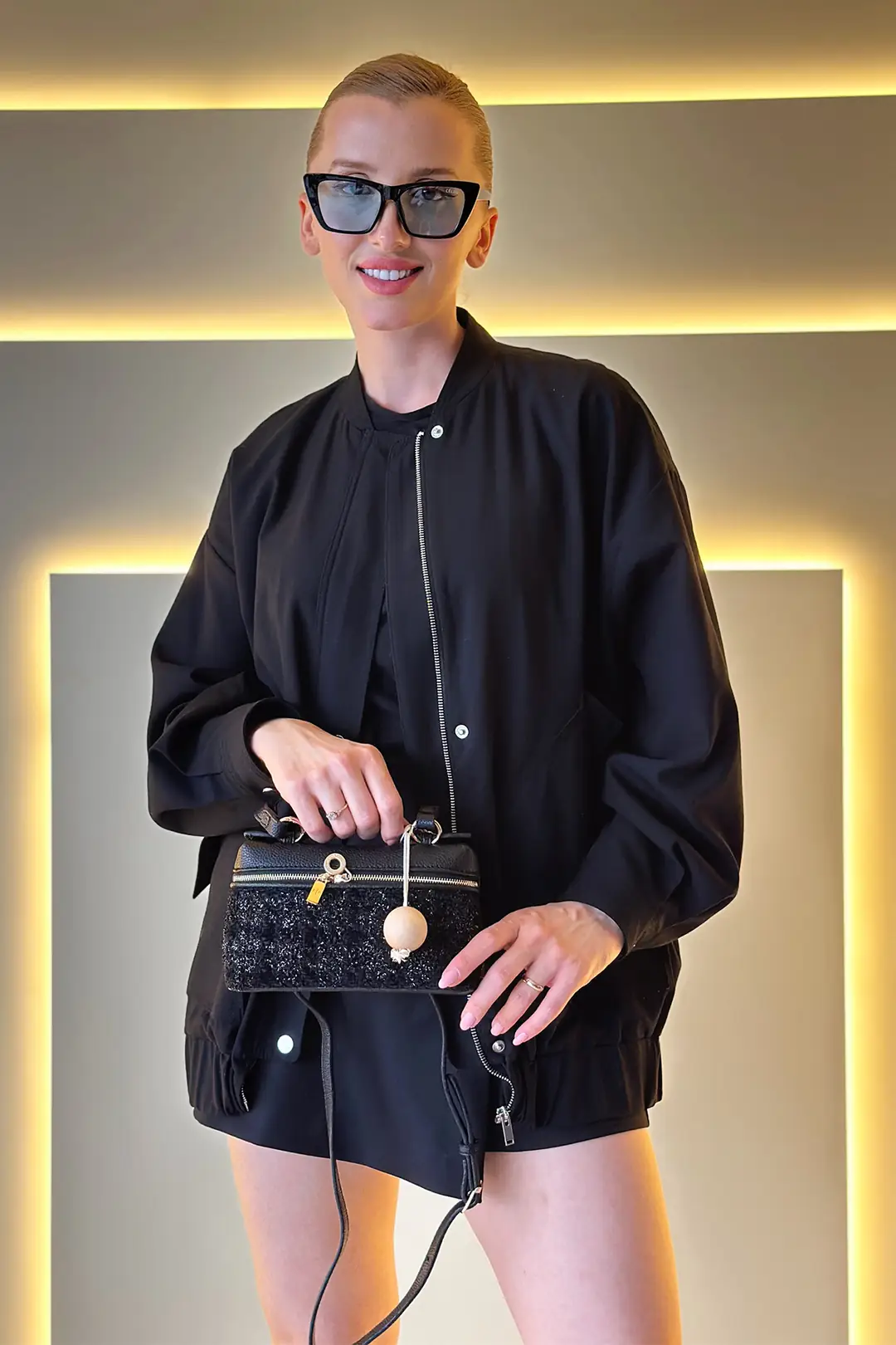 LORO PIANA - Extra Pocket Siyah Çanta