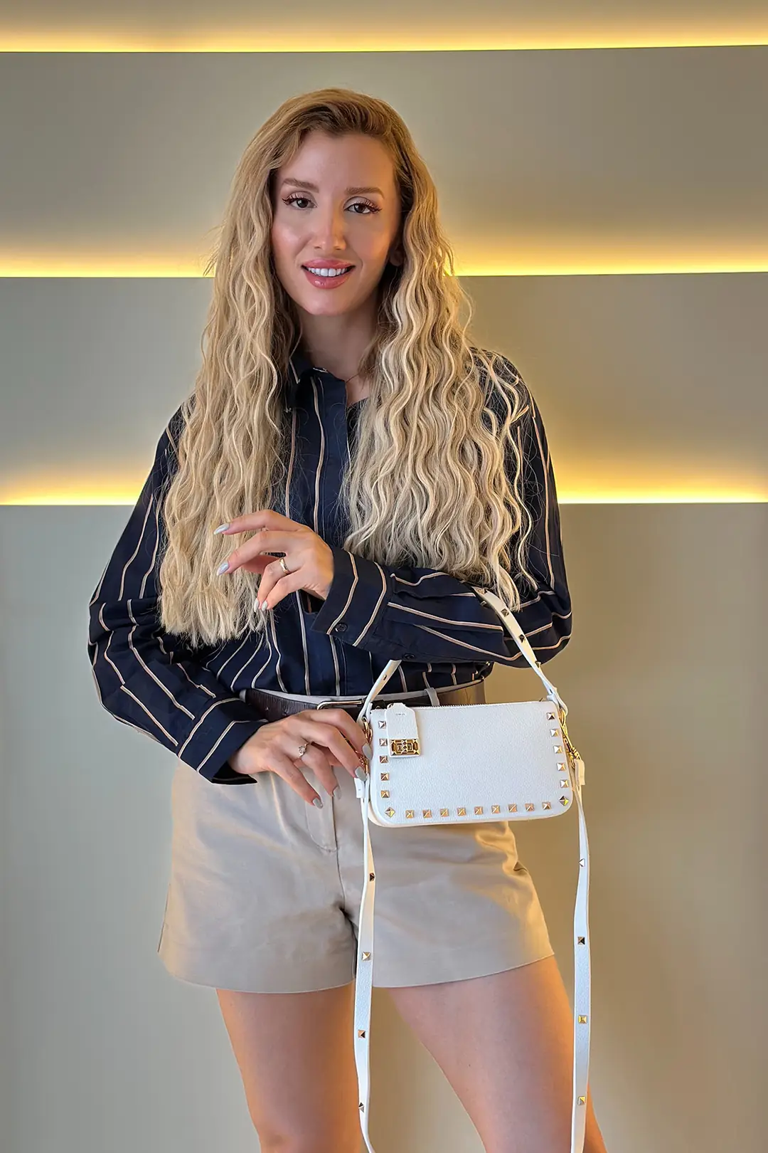 Vltn - Rockstud Beyaz