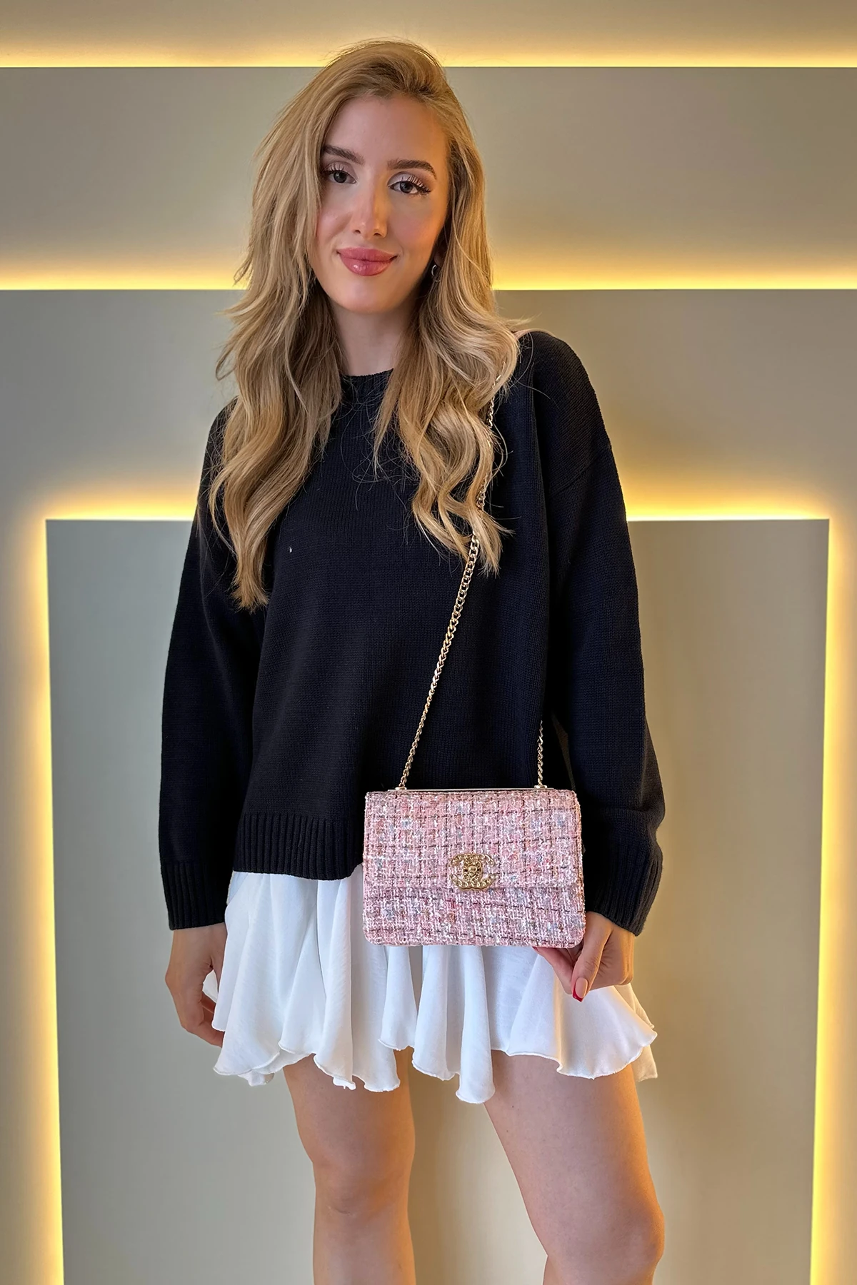 Chnl - Slatted Siyah Dokuma