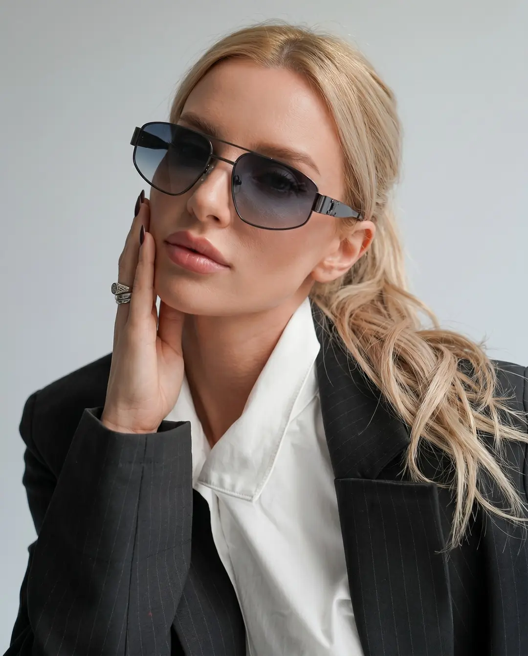 Cln - Siyah Cam Siyah Sap İthal Unisex Gözlük
