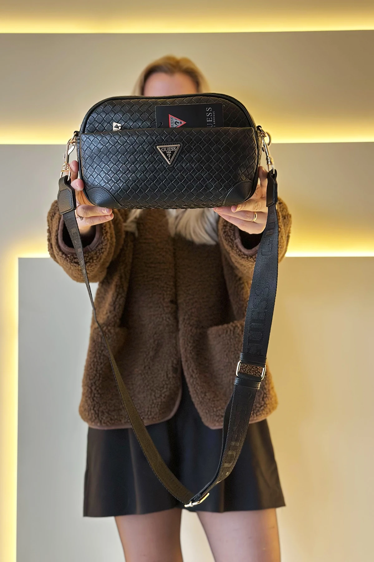 GSS - Newish Sıcak Baskı Siyah Çanta