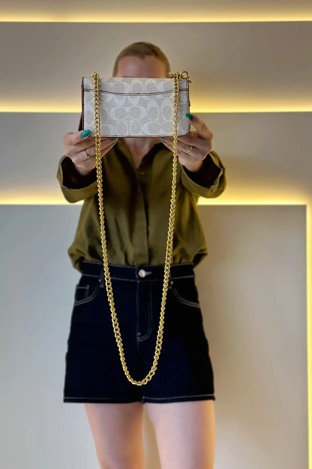 Cch - Bag Anahtarlıklı Beyaz Taba Detay