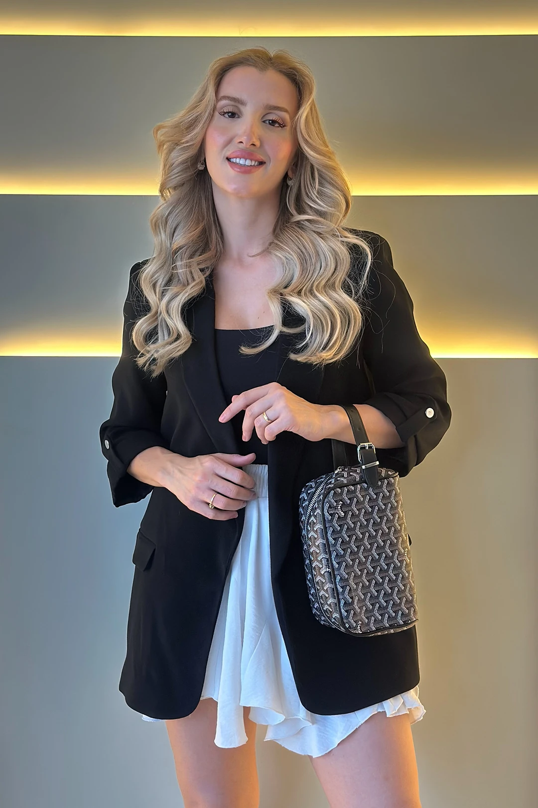 GYRD - Mini Kutu Siyah Clutch Çanta