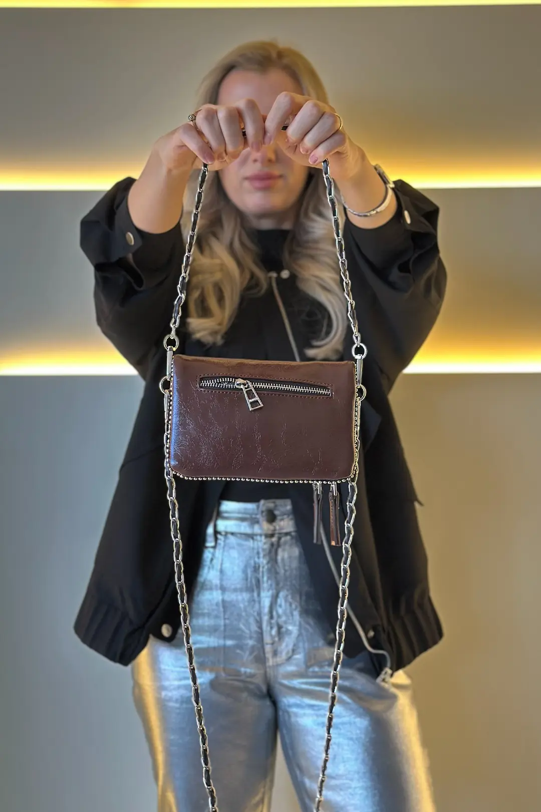 ZDG VLTR - New Rock Mini Acı Kahve Çanta